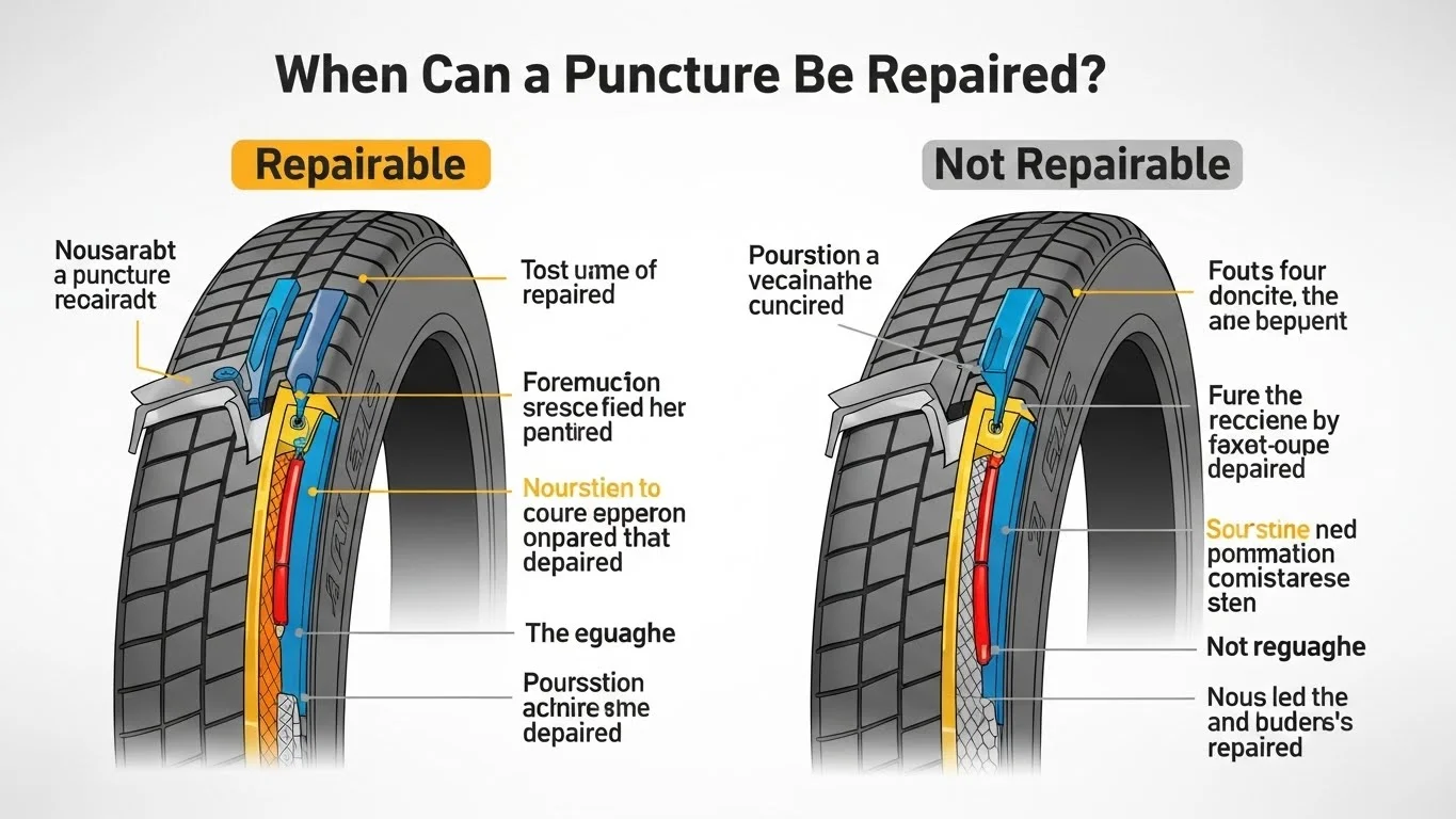 When Can a Puncture Be Repaired? | UK Safety Guide | KMT